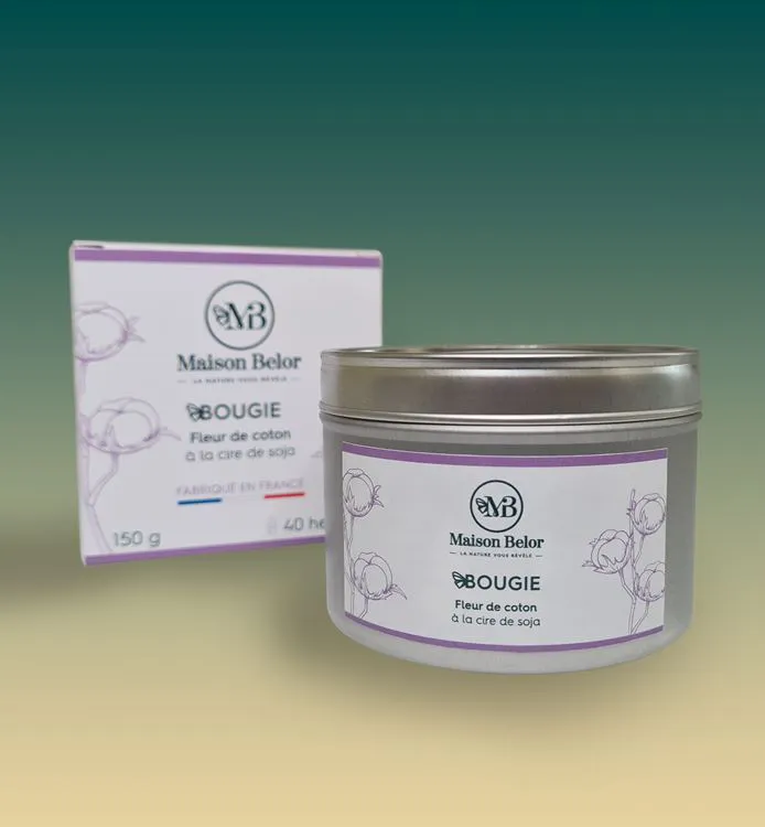 Bougie fleur de coton