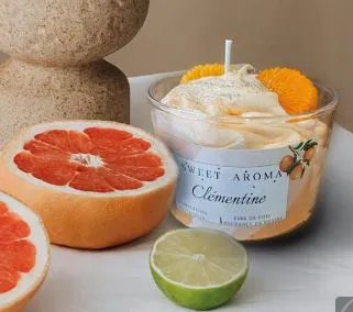 Bougie cl&eacute;mentine