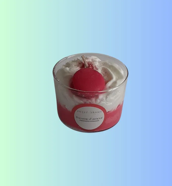 Bougie pomme d'amour
