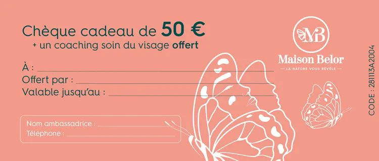 Cheque cadeau 50 &euro;