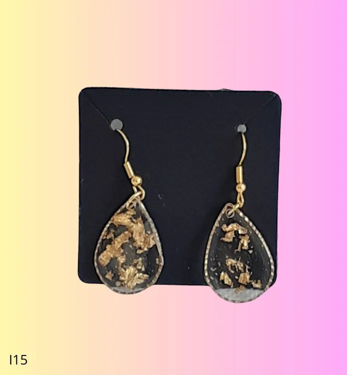 Boucles d'oreilles pépites d'or