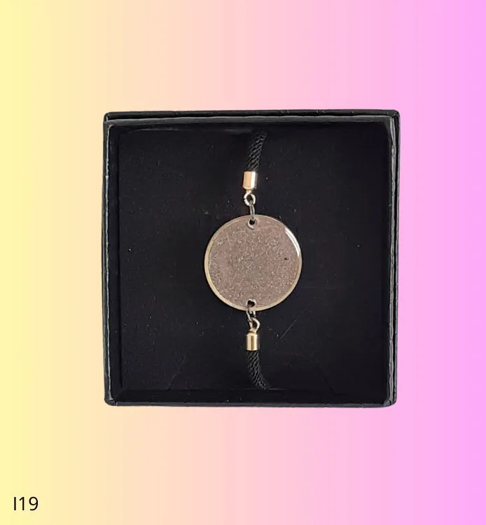 Bracelet vert iris&eacute; rose